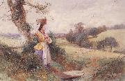 The Milkmaid Myles Birket Foster,RWS